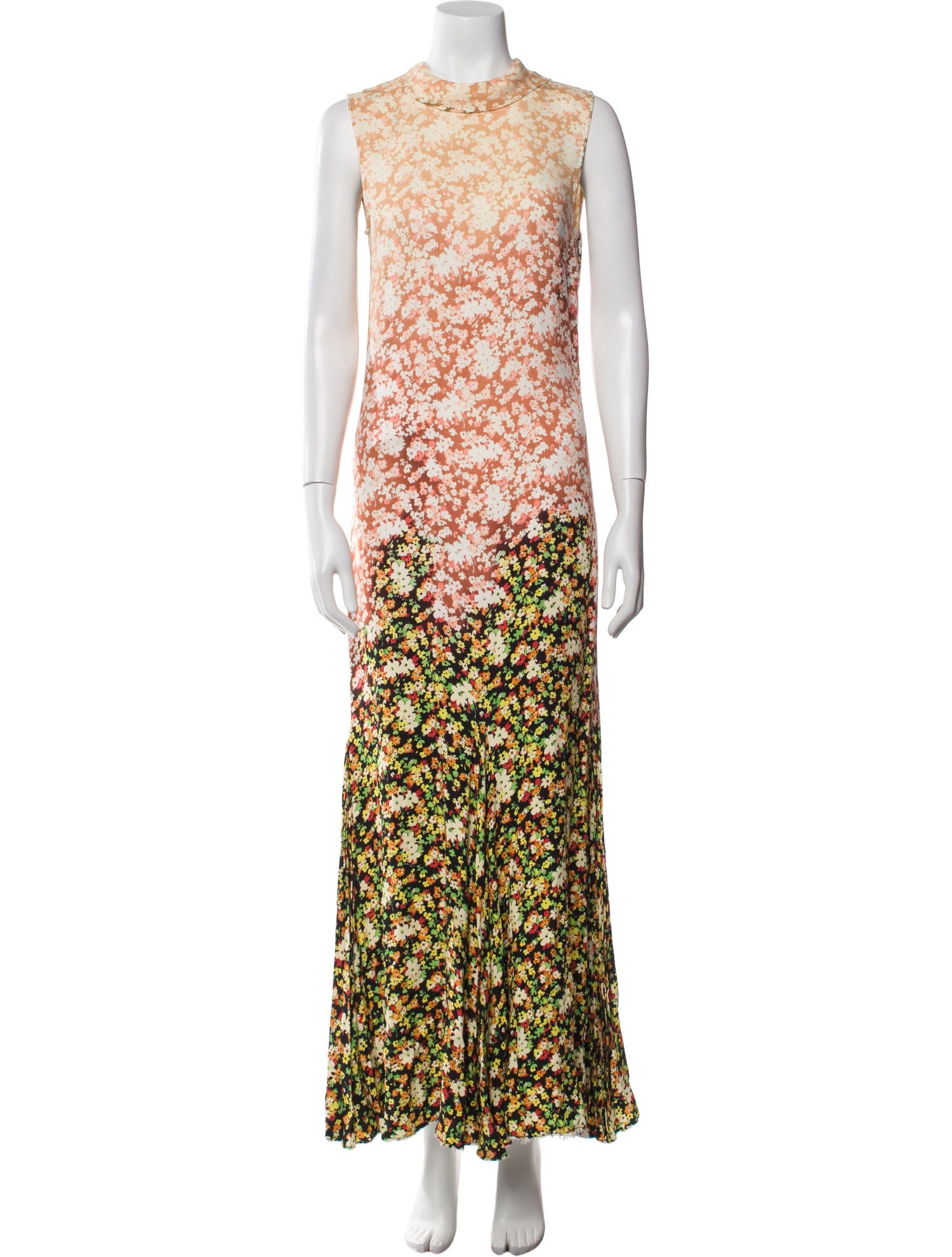 Marni Floral Print Long Dress