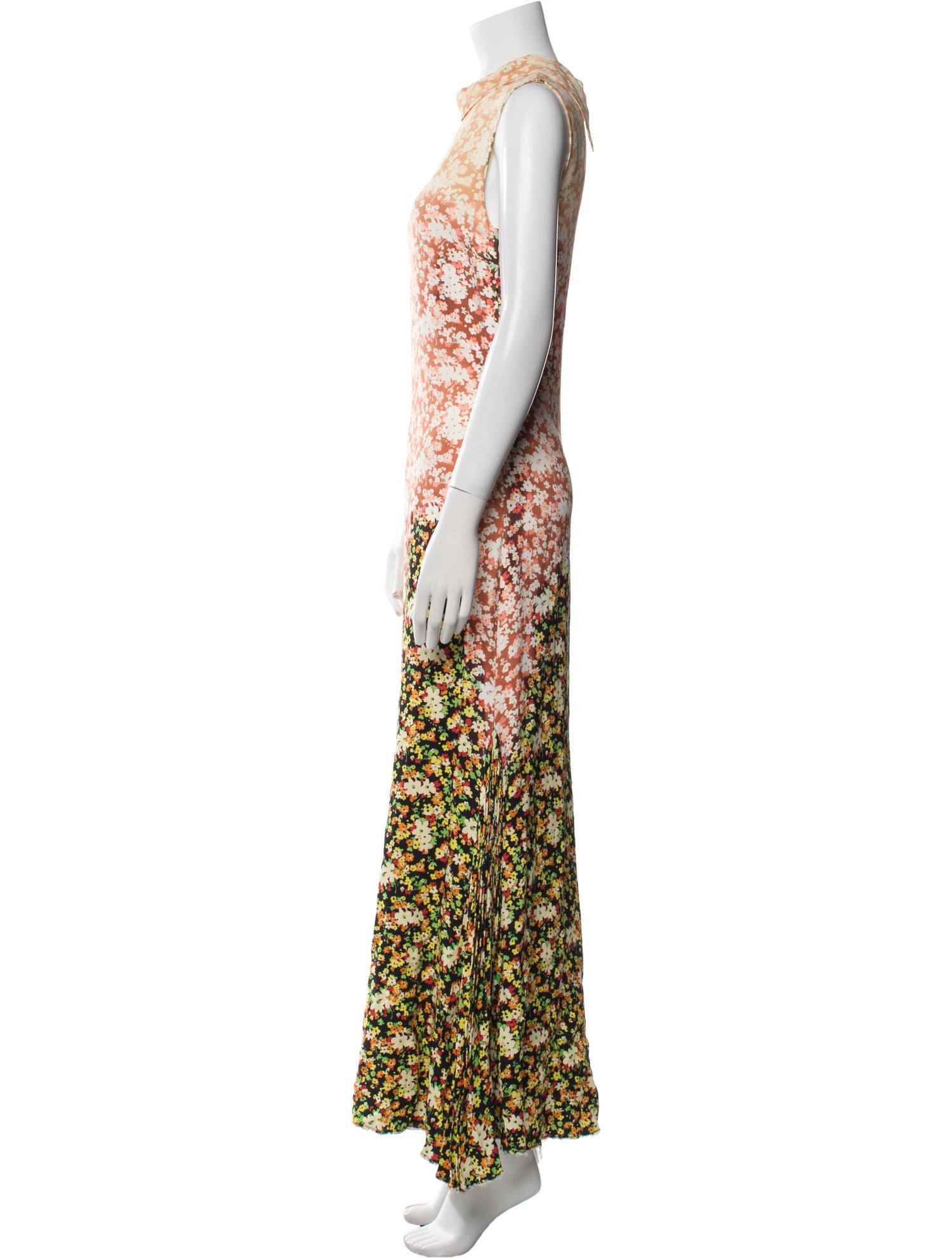 Marni Floral Print Long Dress