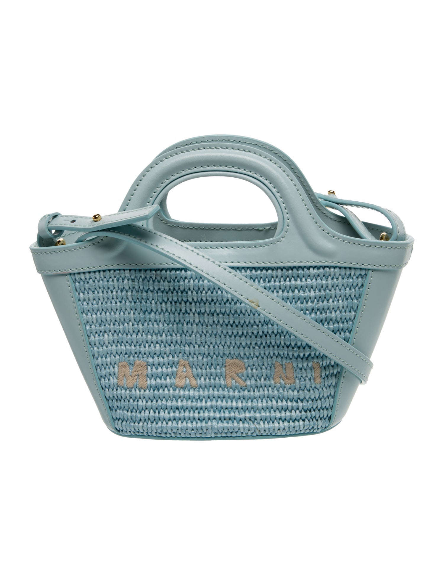 Marni Straw Top Handle Bag