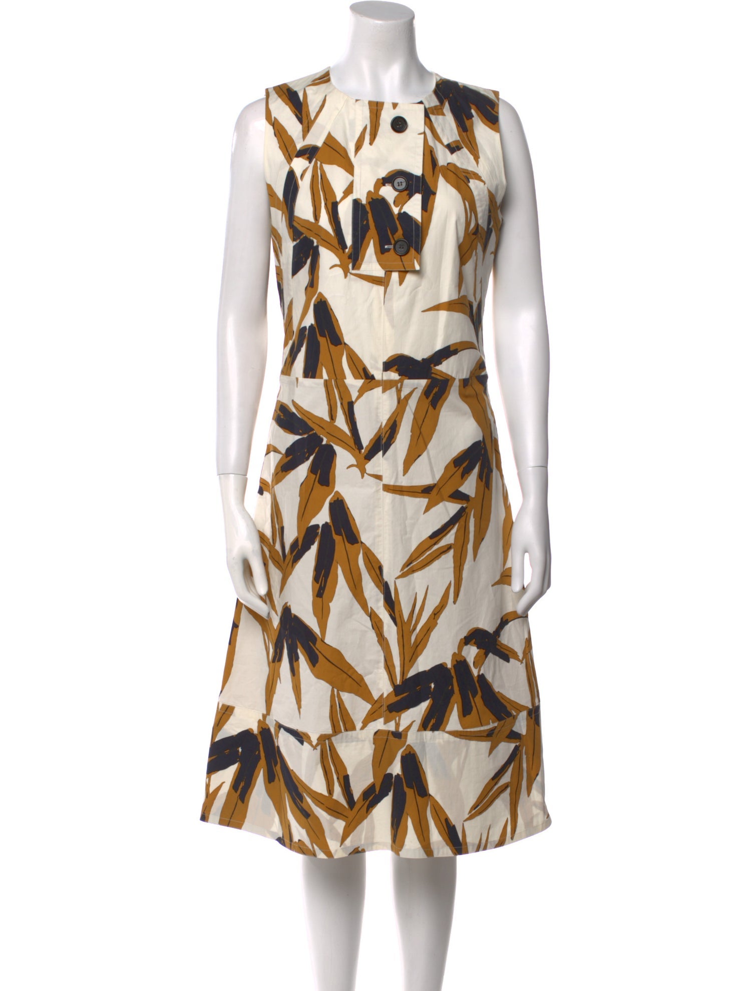 Marni Printed Midi Length Dress