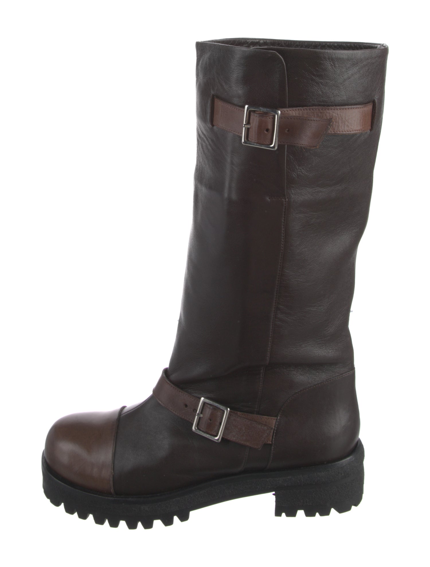 Marni Leather Moto Boots