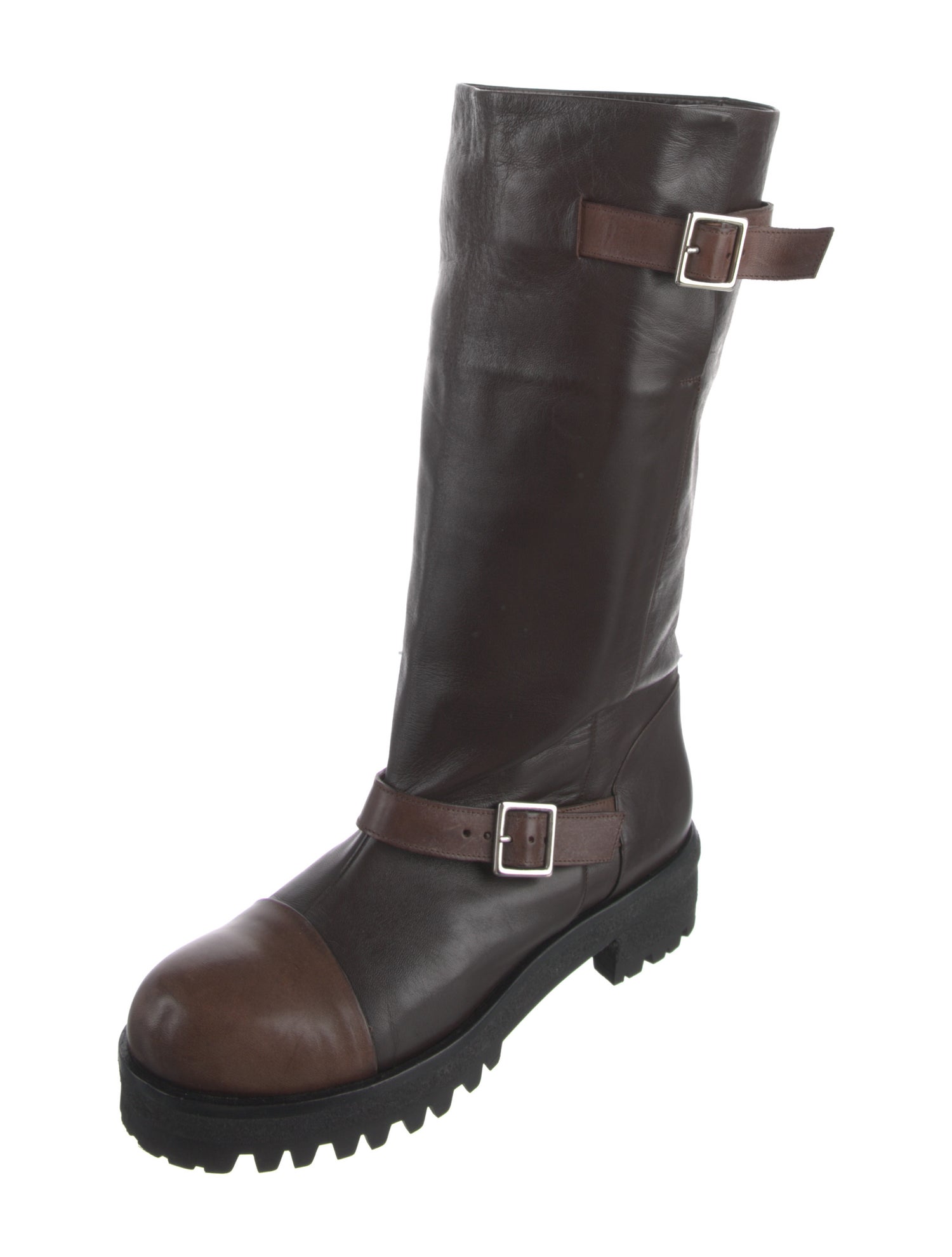 Marni Leather Moto Boots