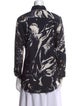 Marni Printed Long Sleeve Button-Up Top