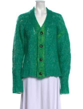 Marni Mohair V-Neck Sweater