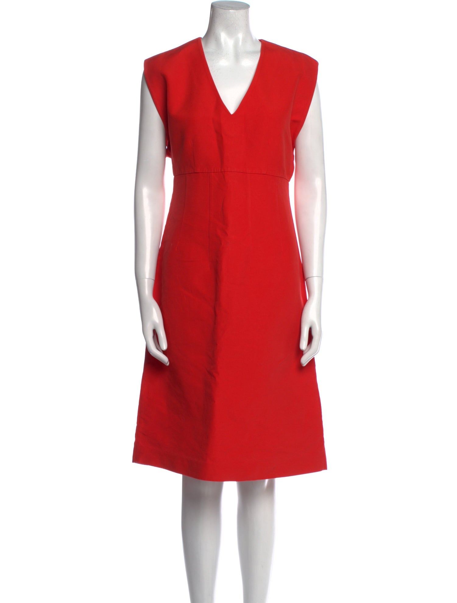 Marni V-Neck Midi Length Dress