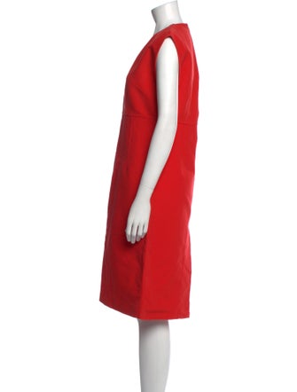 Marni V-Neck Midi Length Dress
