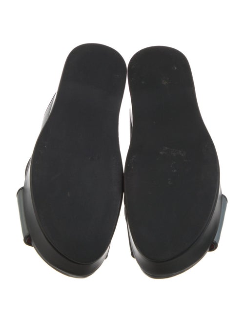 Marni Leather Colorblock Pattern Slingback Sandals