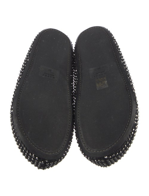 Marni Leather Crystal Embellishments Slippers