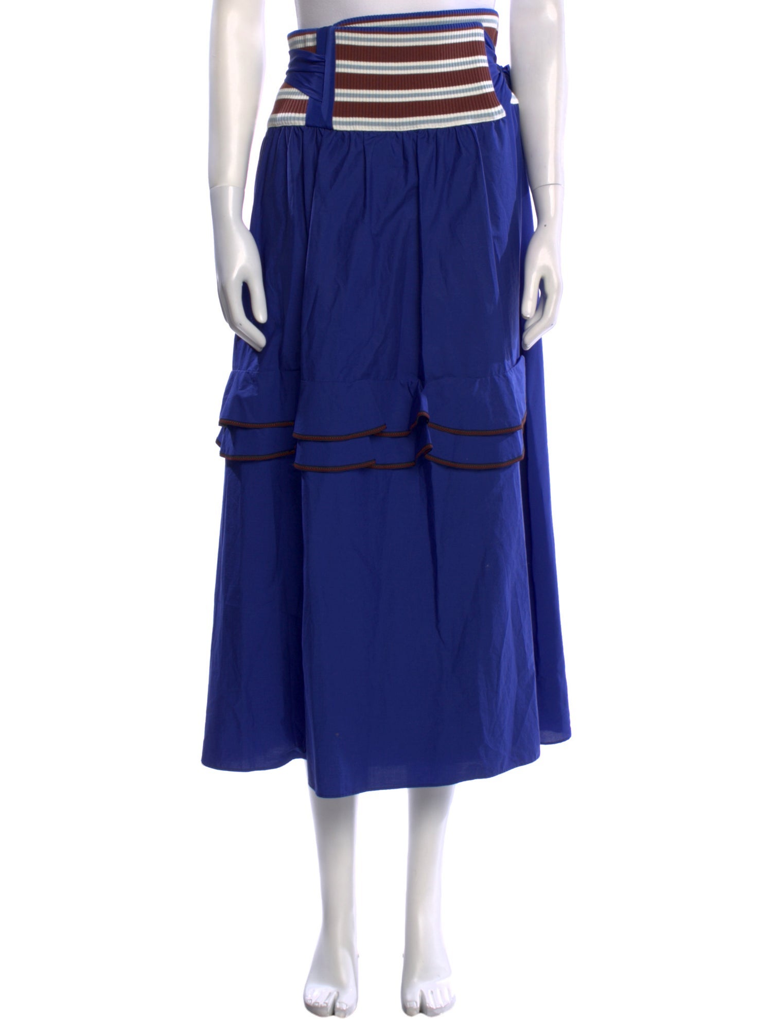 Marni Ruffle Embellishment Midi Length Skirt w/ Tags