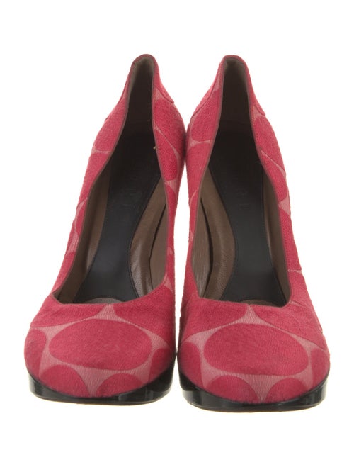 Marni Canvas Polka Dot Print Pumps