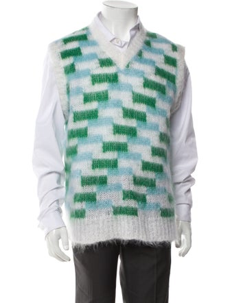 Marni Mohair Patterned Sweater Vest