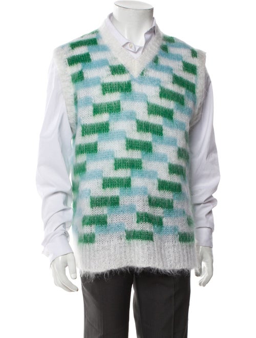Marni Mohair Patterned Sweater Vest