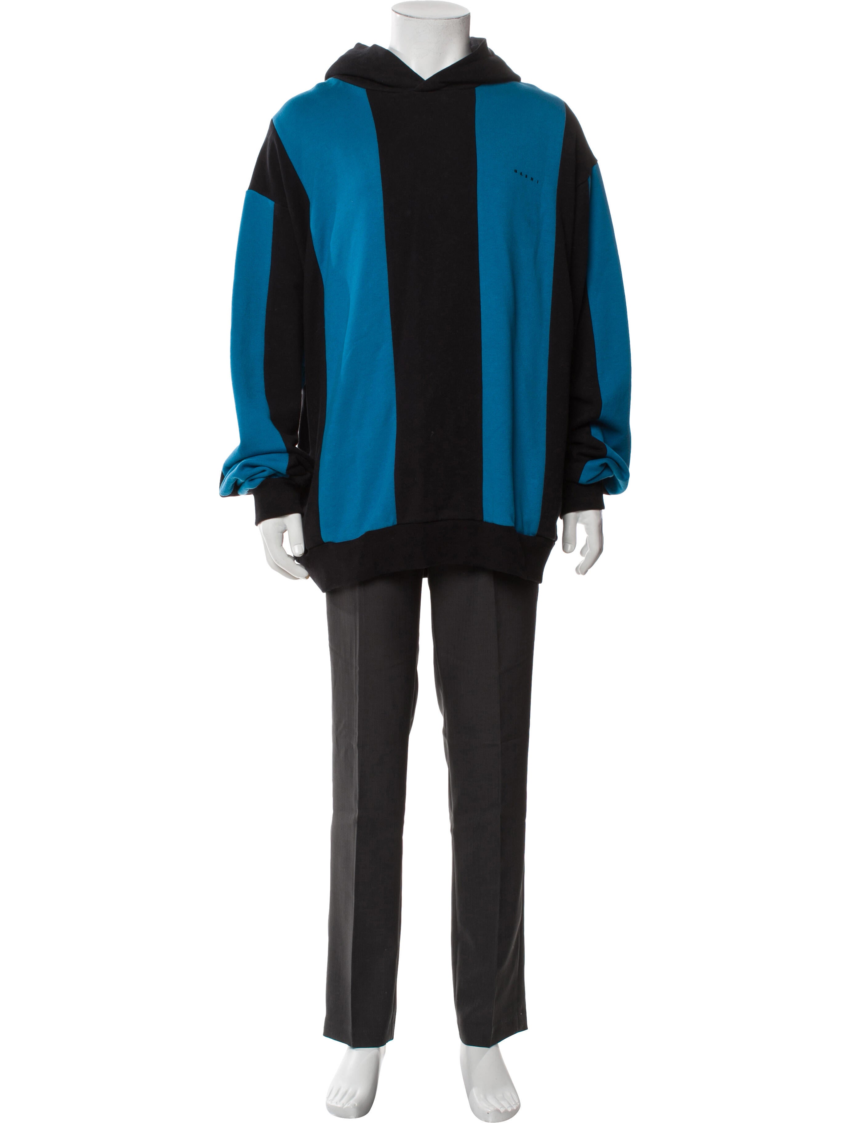 Marni Striped Crew Neck Hoodie