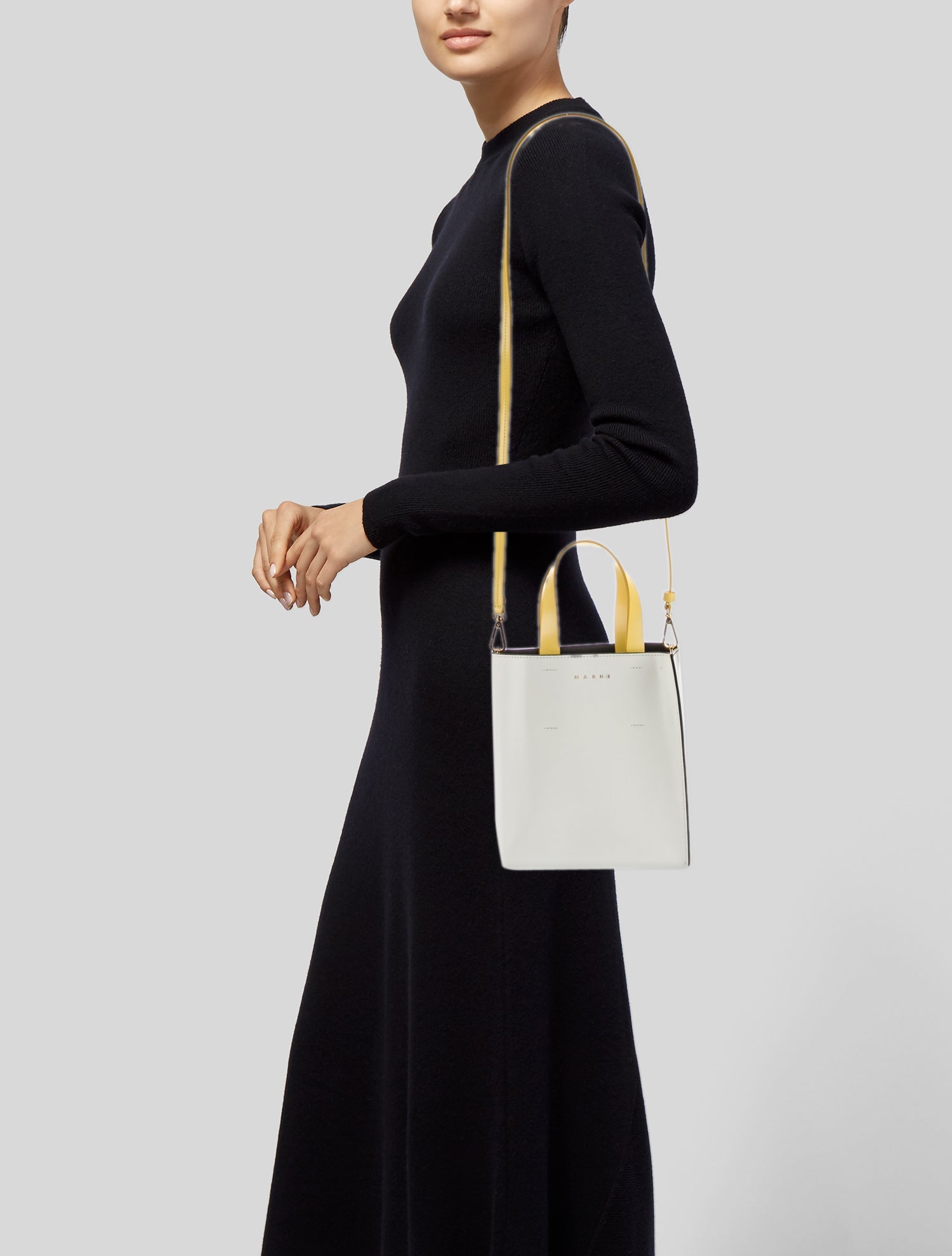 Marni Leather Top Handle Bag