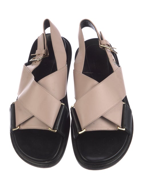 Marni Leather Slingback Sandals