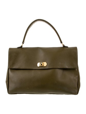 Marni Leather Top Handle Bag