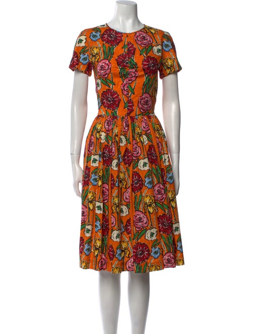 Marni Printed Midi Length Dress
