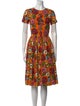 Marni Printed Midi Length Dress