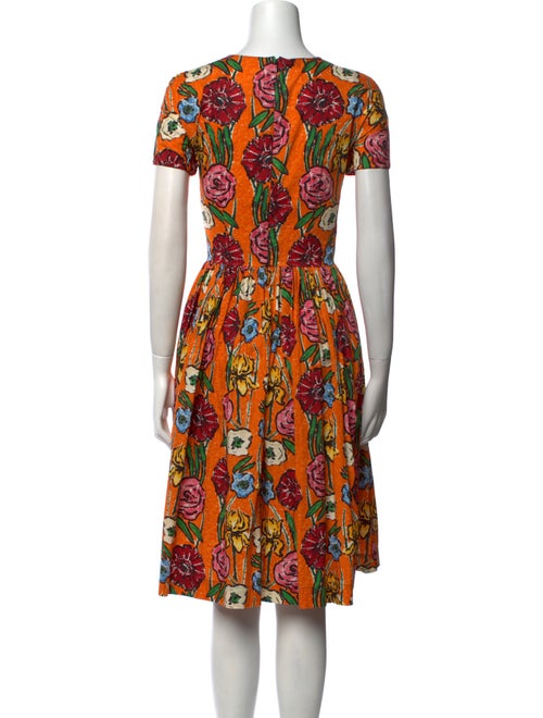 Marni Printed Midi Length Dress