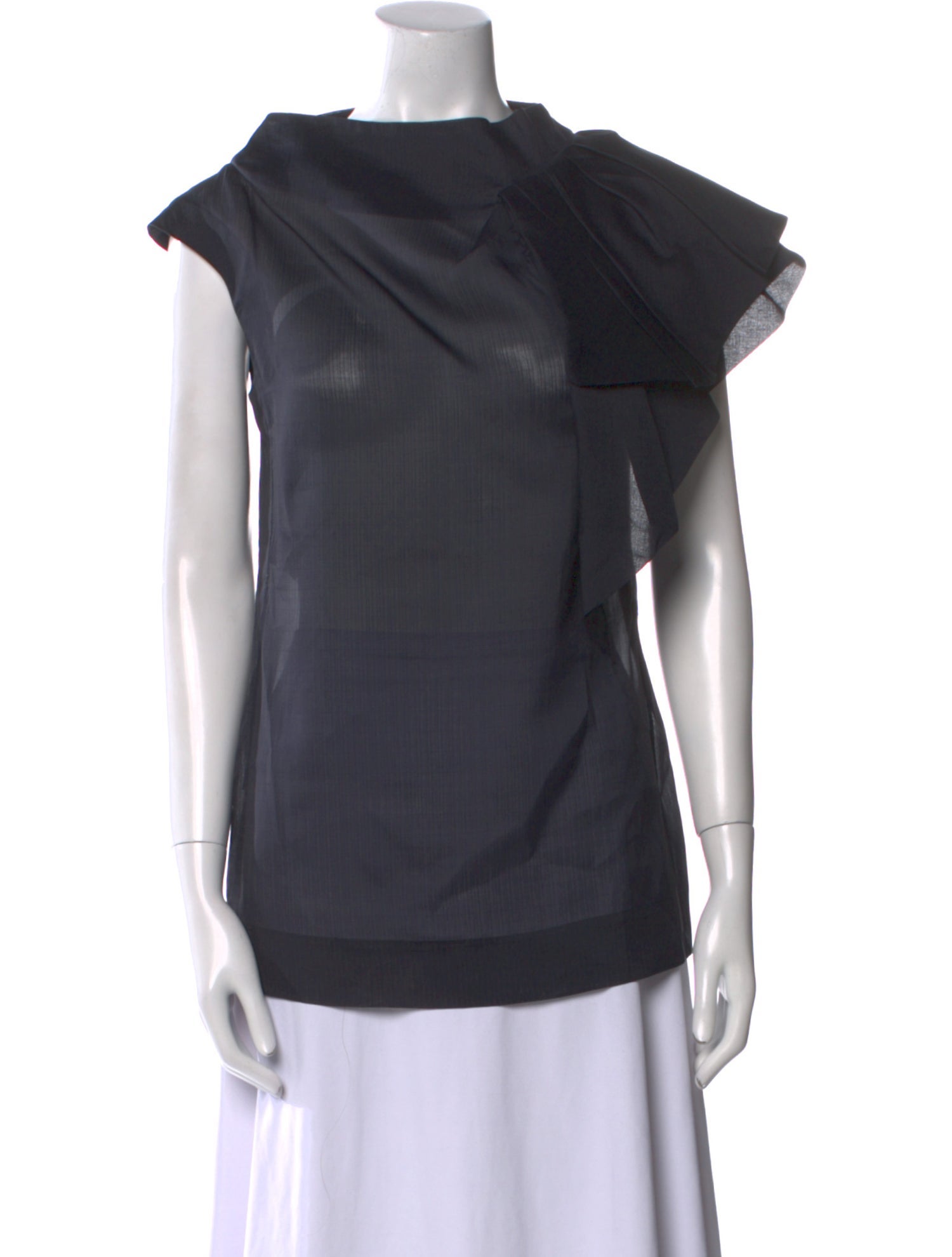 Marni Silk Cowl Neck Top