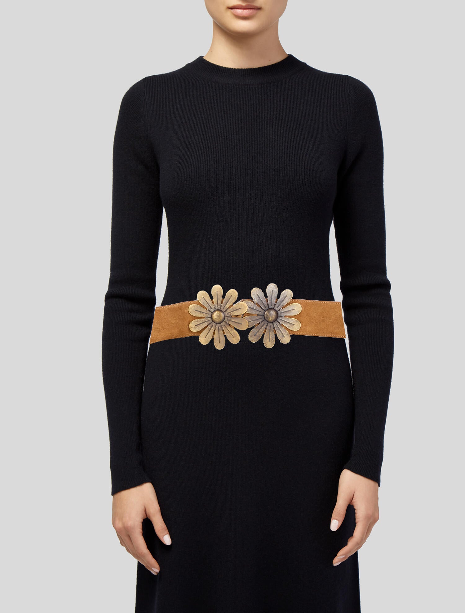 Marni Wide Suede Waist Belt