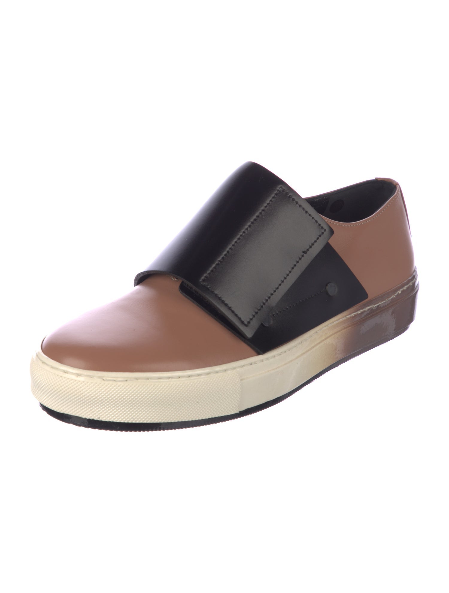 Marni Leather Colorblock Pattern Sneakers