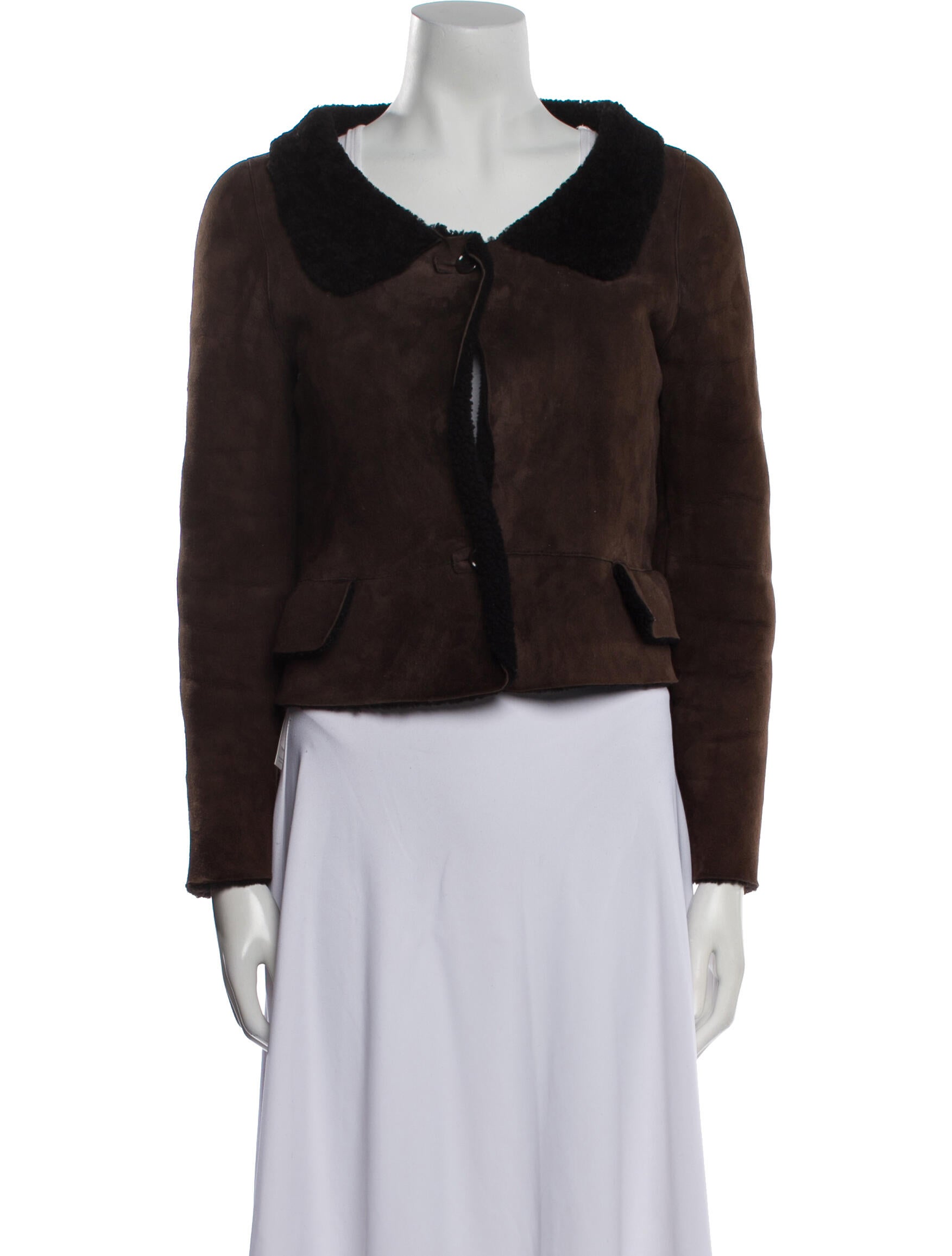 Marni Leather Faux Fur Jacket