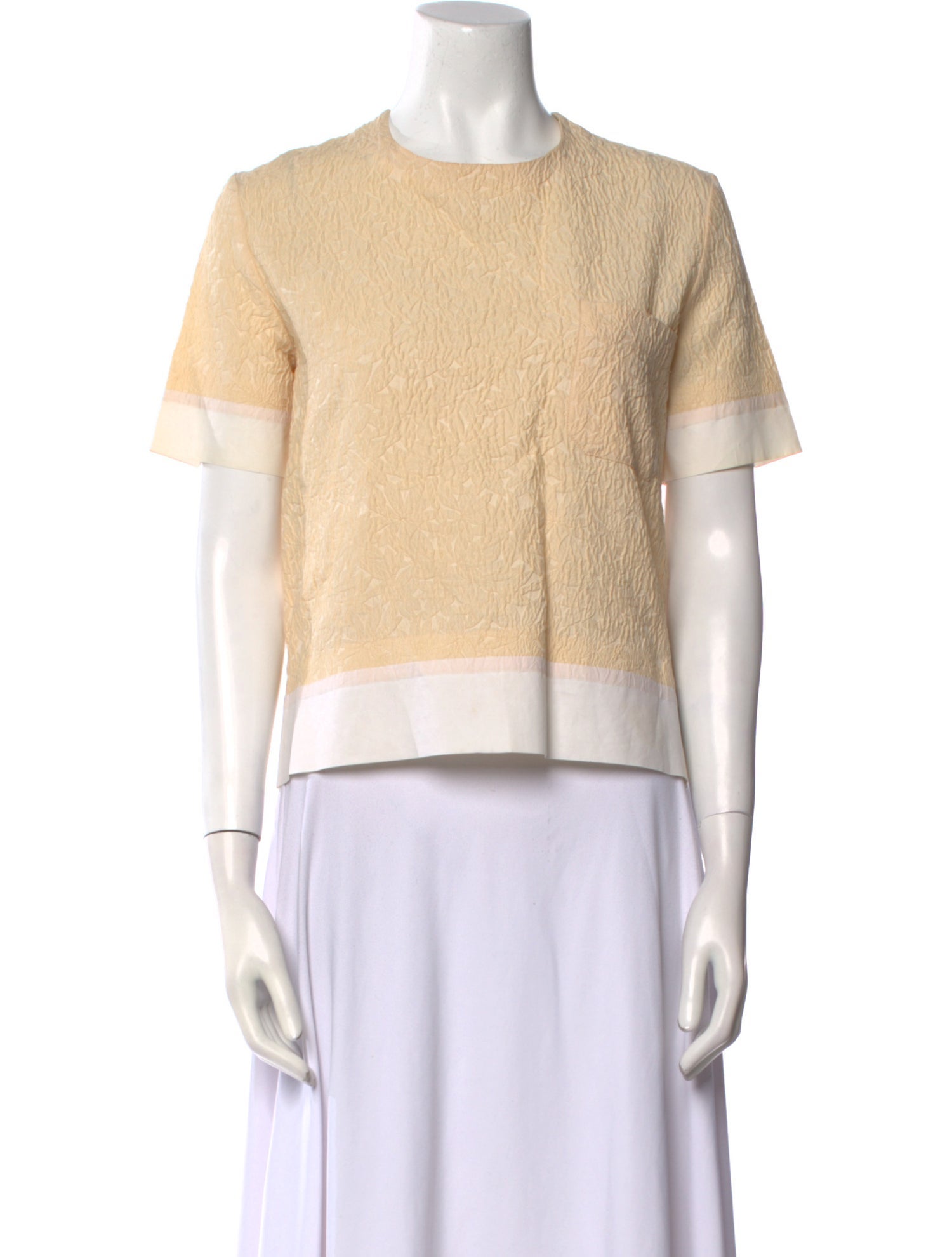 Marni Colorblock Pattern Crew Neck Top