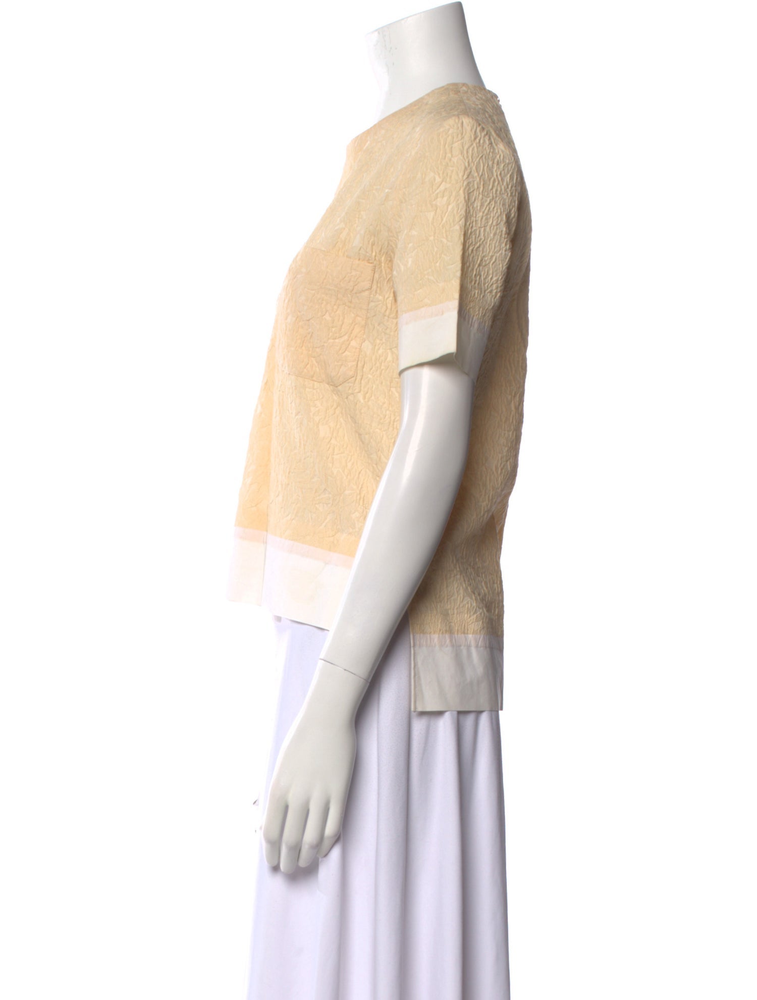 Marni Colorblock Pattern Crew Neck Top