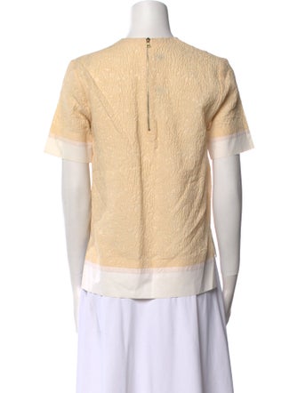 Marni Colorblock Pattern Crew Neck Top