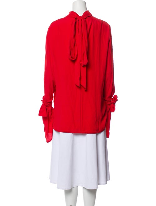 Marni Mock Neck Long Sleeve Blouse