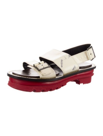 Marni Patent Leather Slingback Sandals