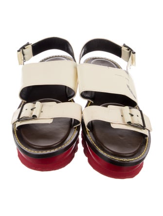 Marni Patent Leather Slingback Sandals