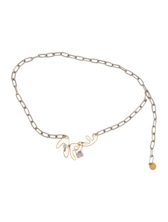 Marni Skinny Chain-Link Belt