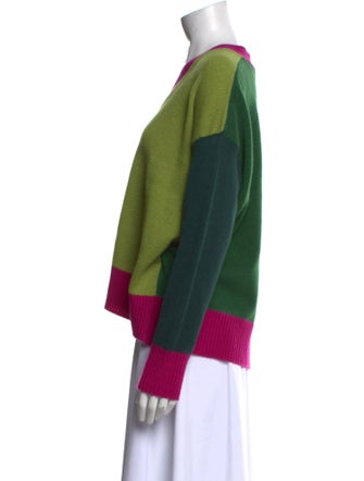 Marni Cashmere Colorblock Pattern Sweater