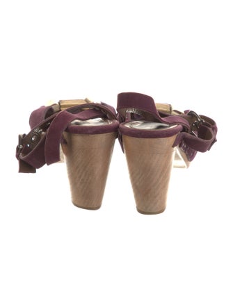 Marni Suede T-Strap Sandals