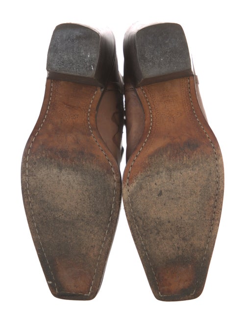 Marni Leather Patterned Western Boots