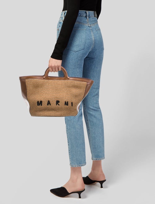 Marni Straw Shoulder Bag