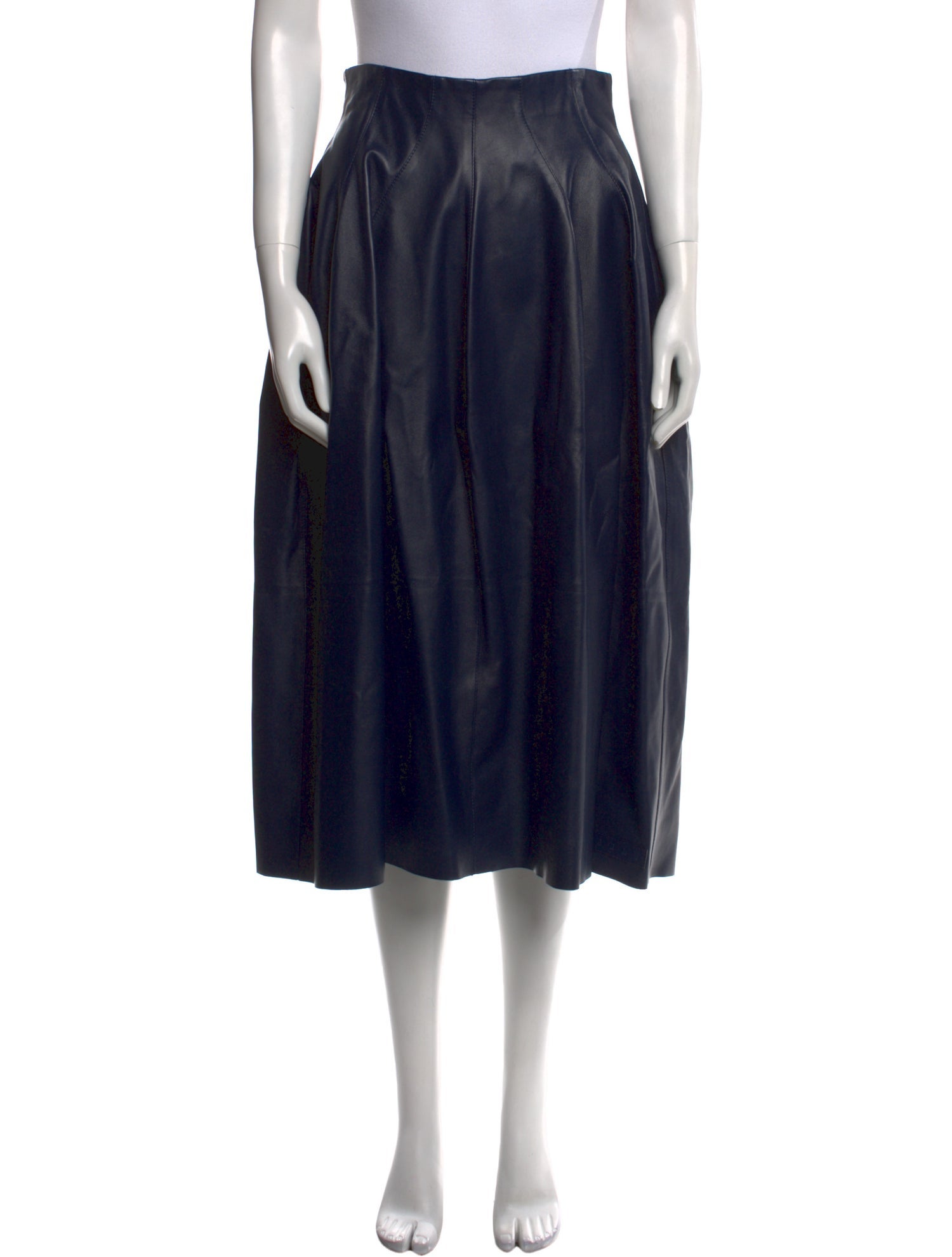 Marni Leather Midi Length Skirt