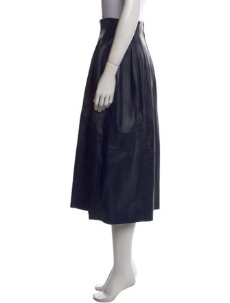 Marni Leather Midi Length Skirt
