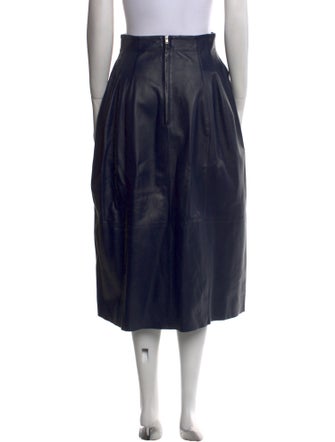 Marni Leather Midi Length Skirt