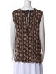 Marni Printed Bateau Neckline Blouse