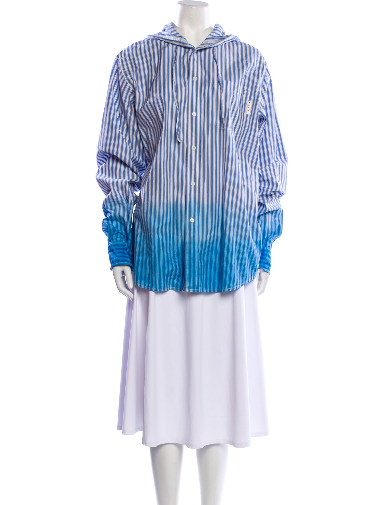 Marni Striped Mock Neck Sweater