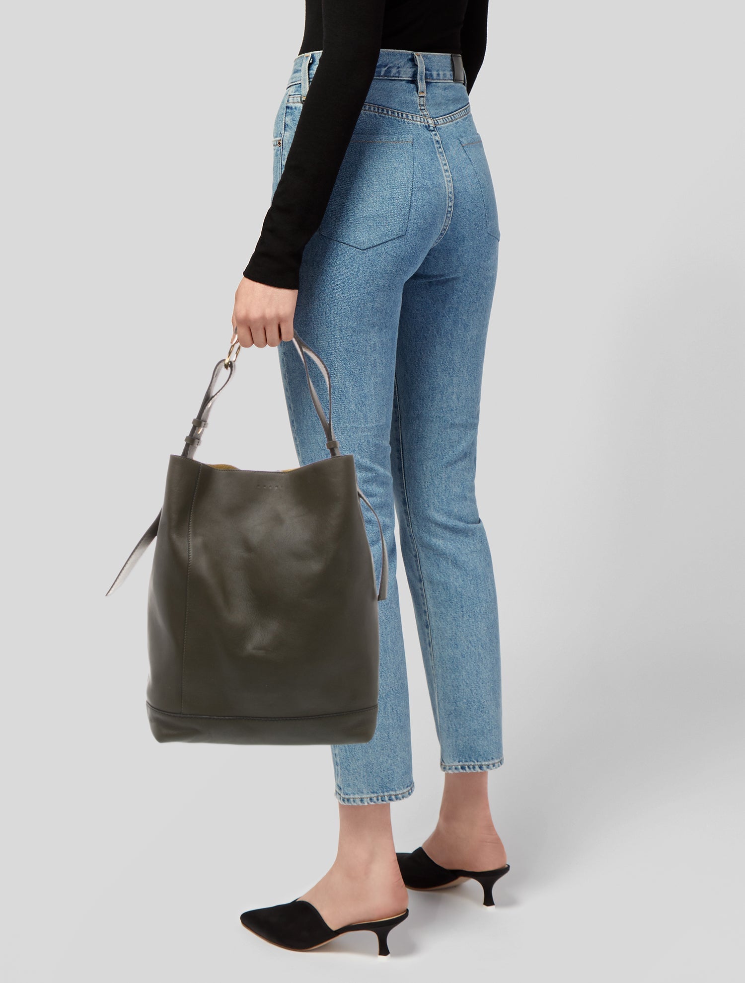 Marni Leather Bucket Bag