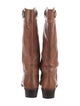 Marni Leather Colorblock Pattern Western Boots