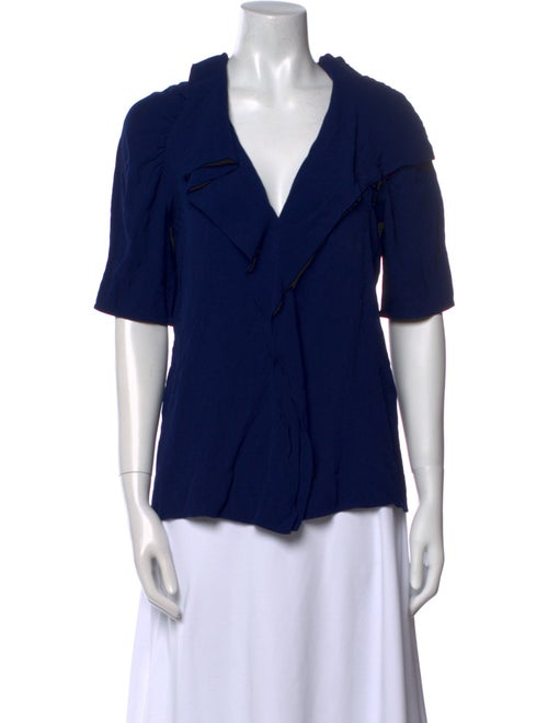 Marni V-Neck Short Sleeve Blouse
