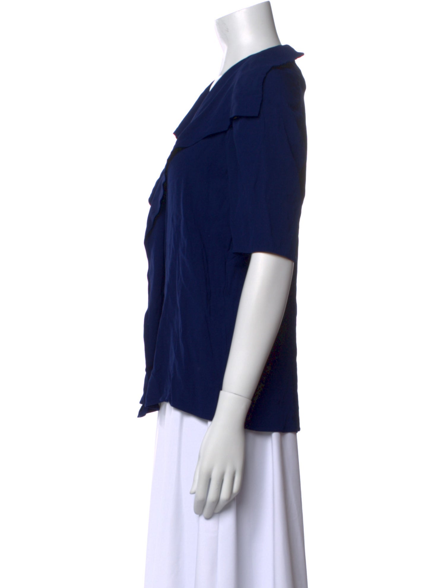 Marni V-Neck Short Sleeve Blouse