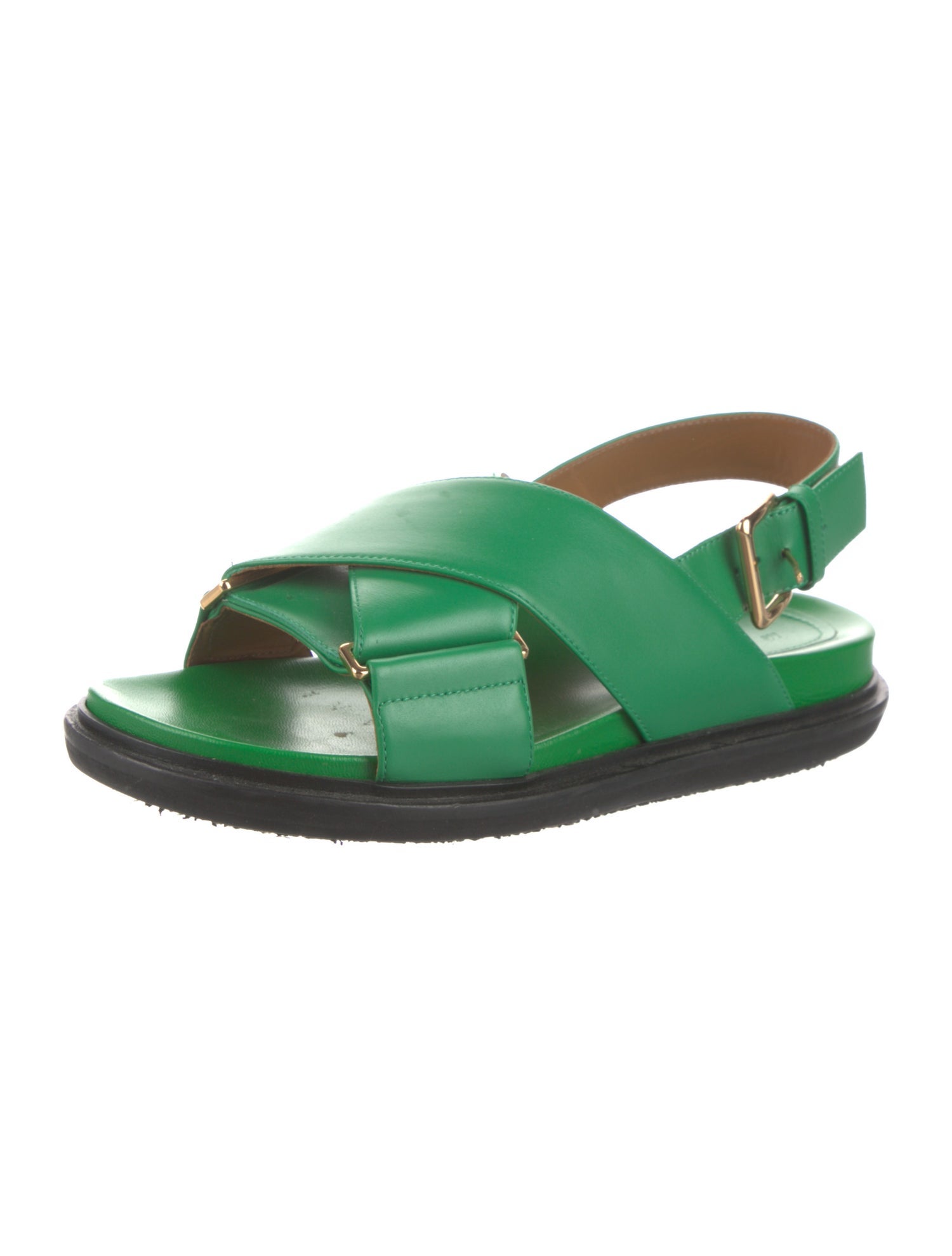 Marni Leather Slingback Sandals