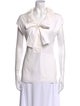 Marni Tie Neck Short Sleeve Blouse