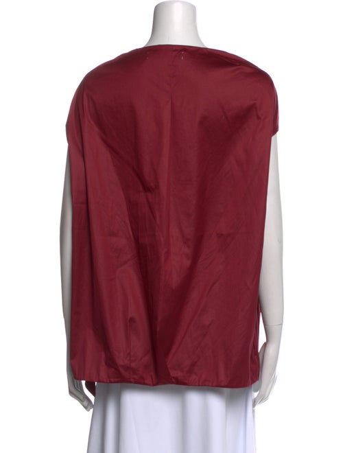 Marni Square Neckline Short Sleeve Blouse